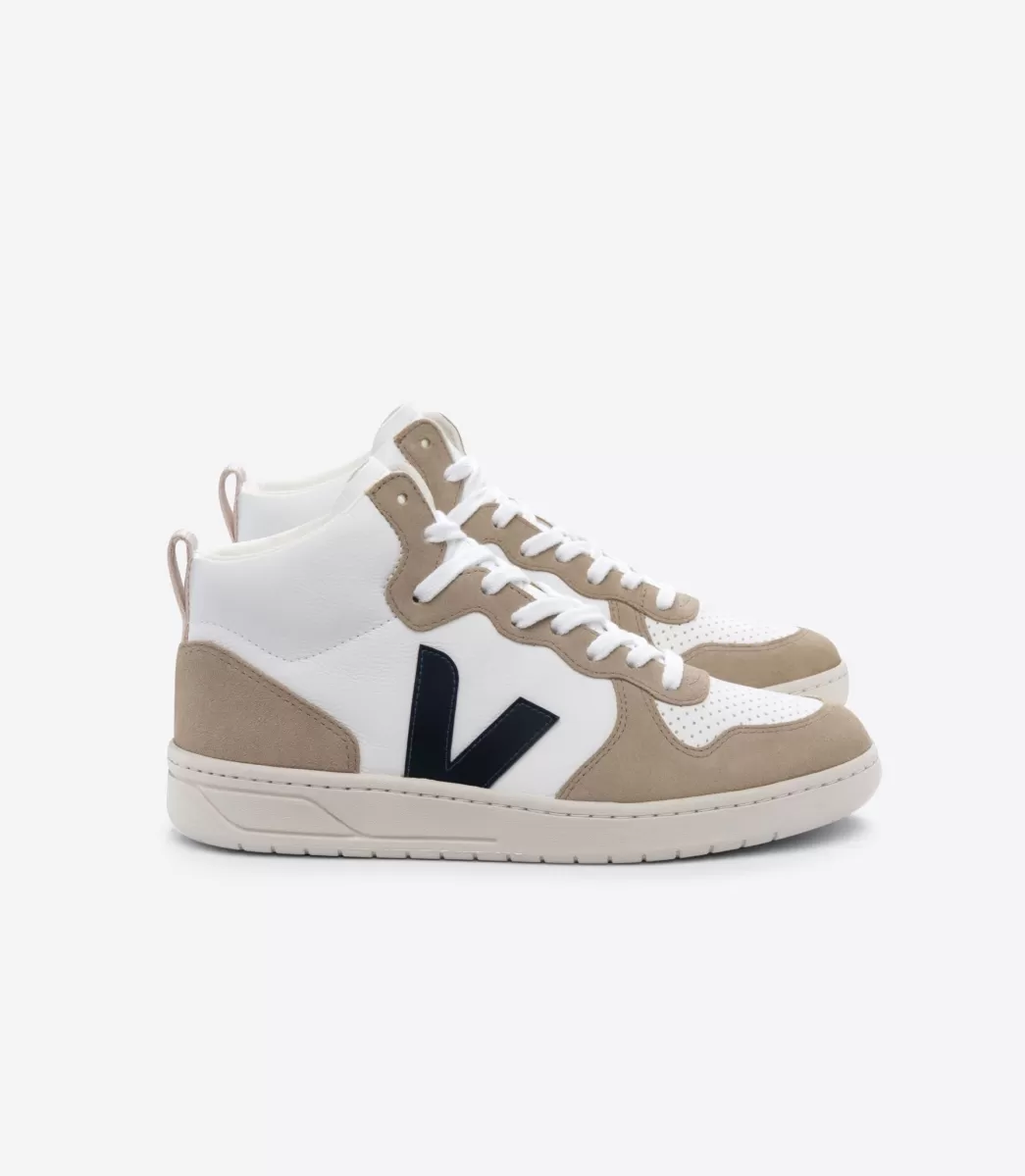 VEJA V-15 LEATHER WHITE NAUTICO SAHARA<MULHER V-15 | V-15