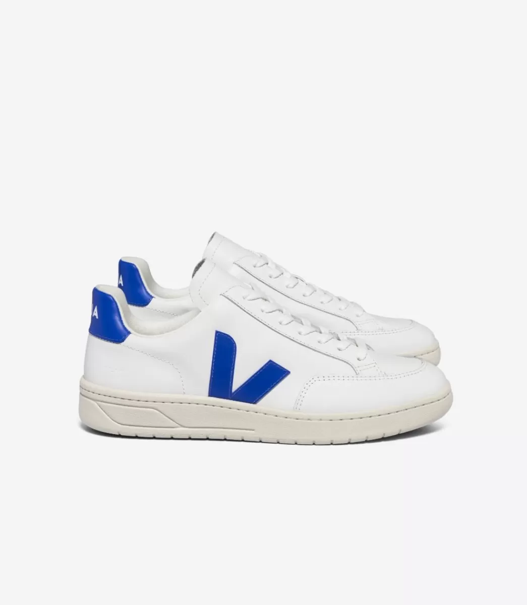 VEJA V-12 LEATHER WHITE PAROS<MULHER V-12 | V-12