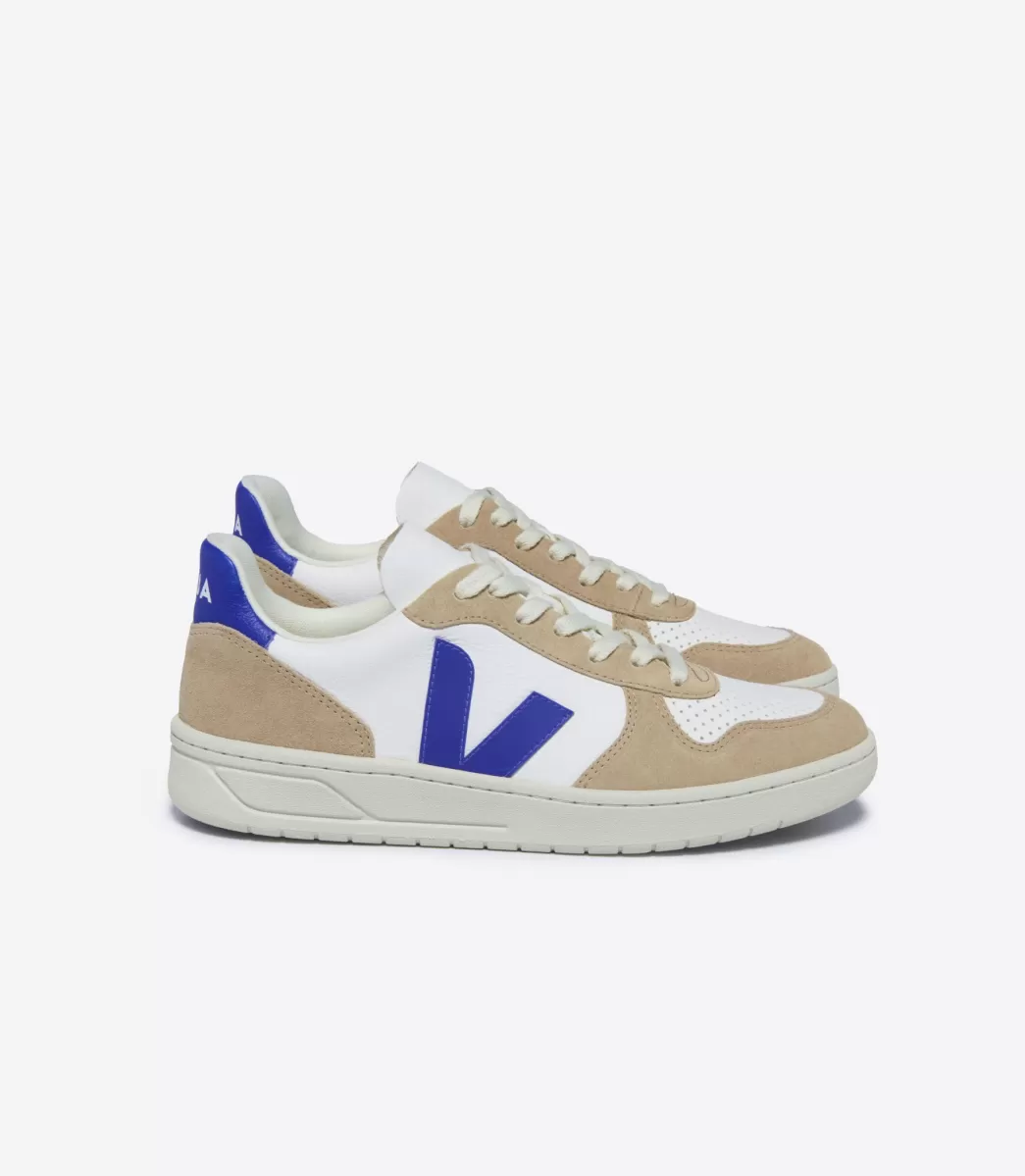 VEJA V-10 LEATHER WHITE PAROS SAHARA<MULHER V-10 | V-10