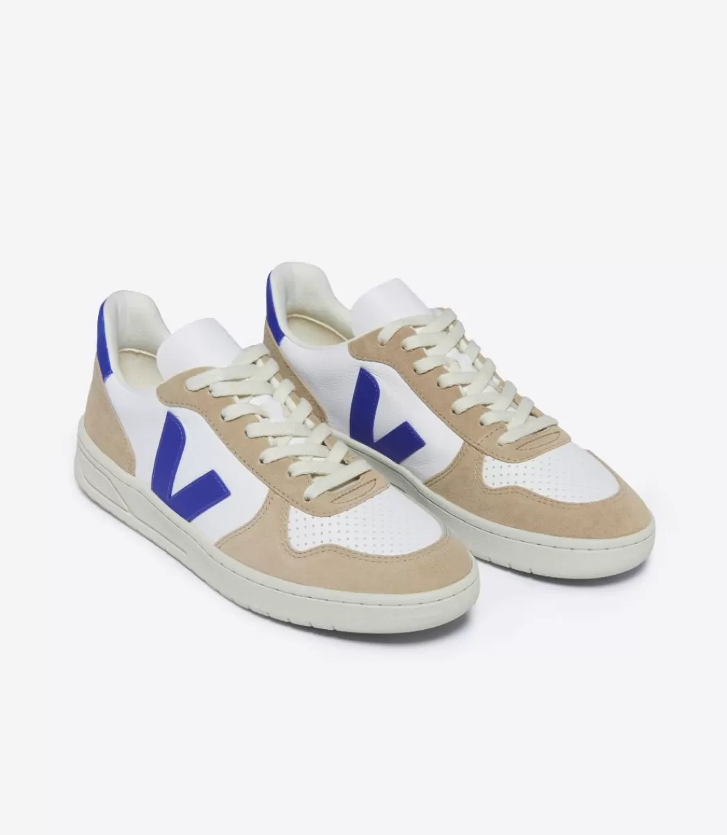 VEJA V-10 LEATHER WHITE PAROS SAHARA<MULHER V-10 | V-10