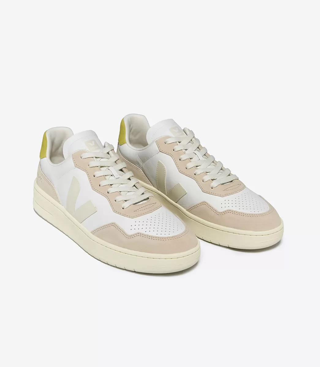 VEJA V-90 LEATHER WHITE PIERRE LIQUOR<MULHER V-90 | Made In Europe