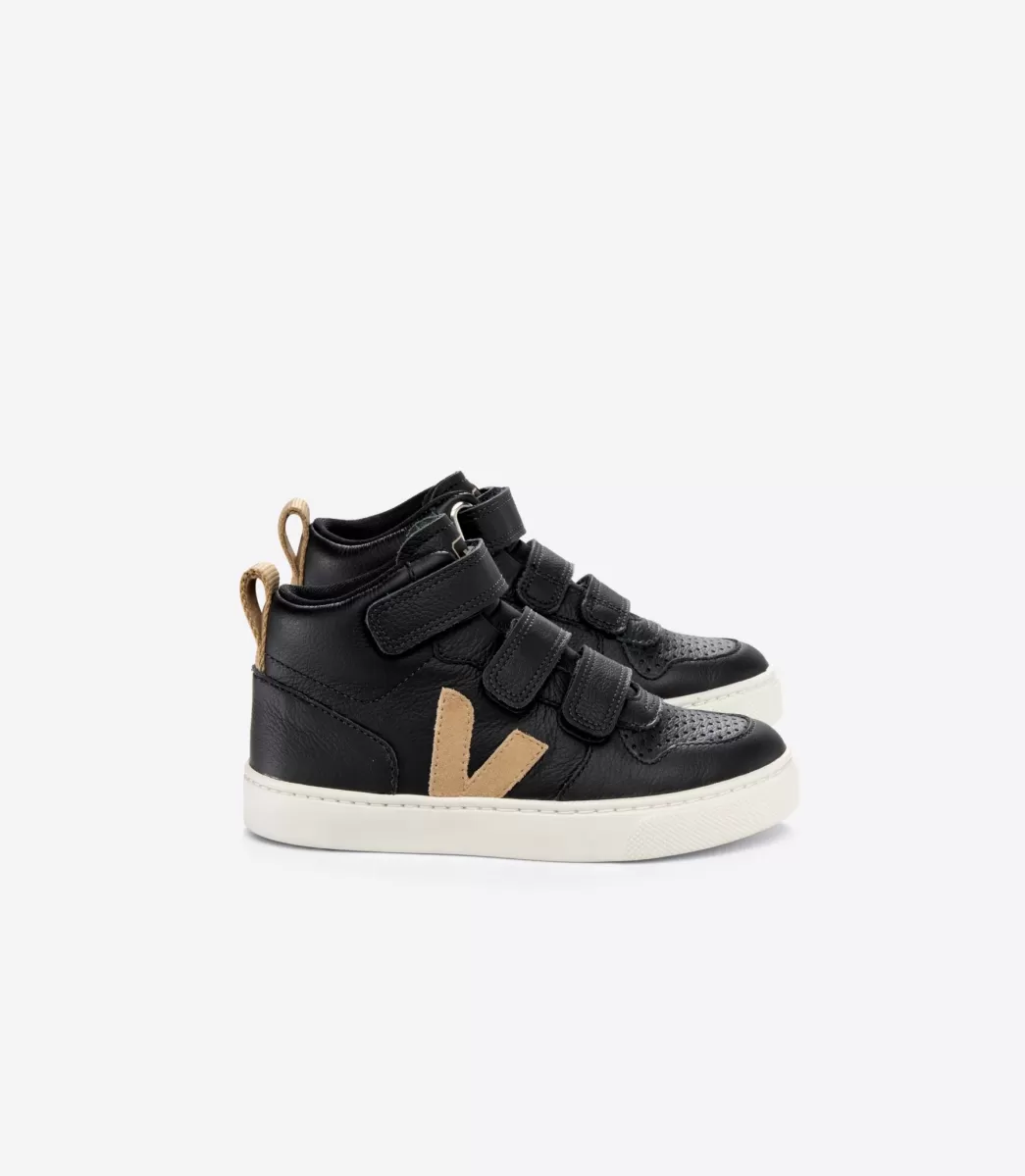 VEJA V-10 MID LEATHER BLACK DUNE< Botas Altas | V-10 Mid