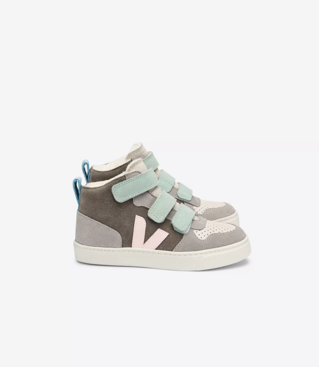 VEJA V-10 MID FURED SUEDE MULTICO MOONROCK<Crianças Crianças