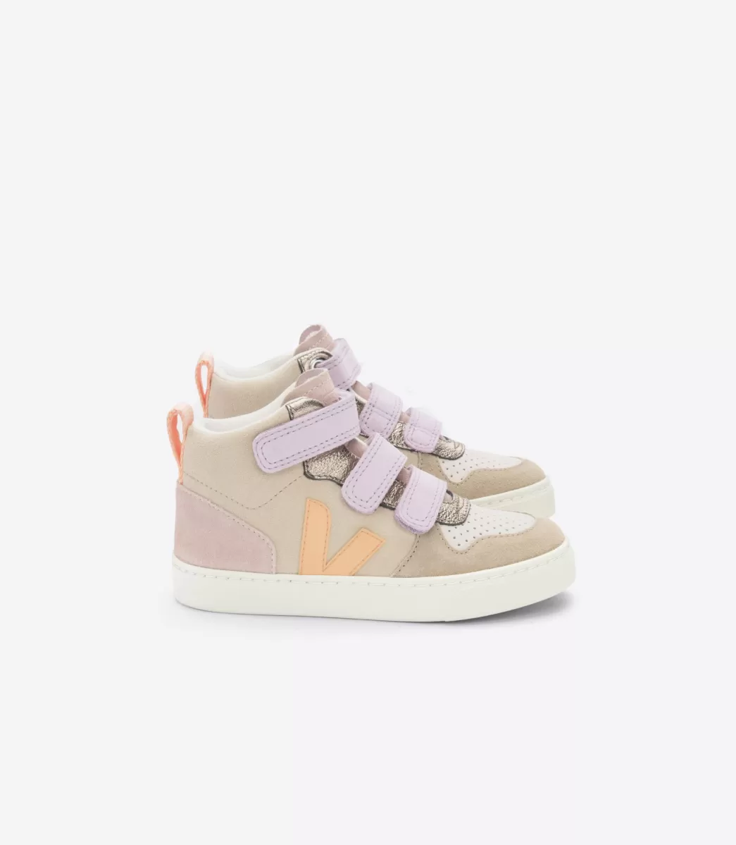 VEJA V-10 MID SUEDE MULTICO ALMOND PEACH< Botas Altas | V-10 Mid