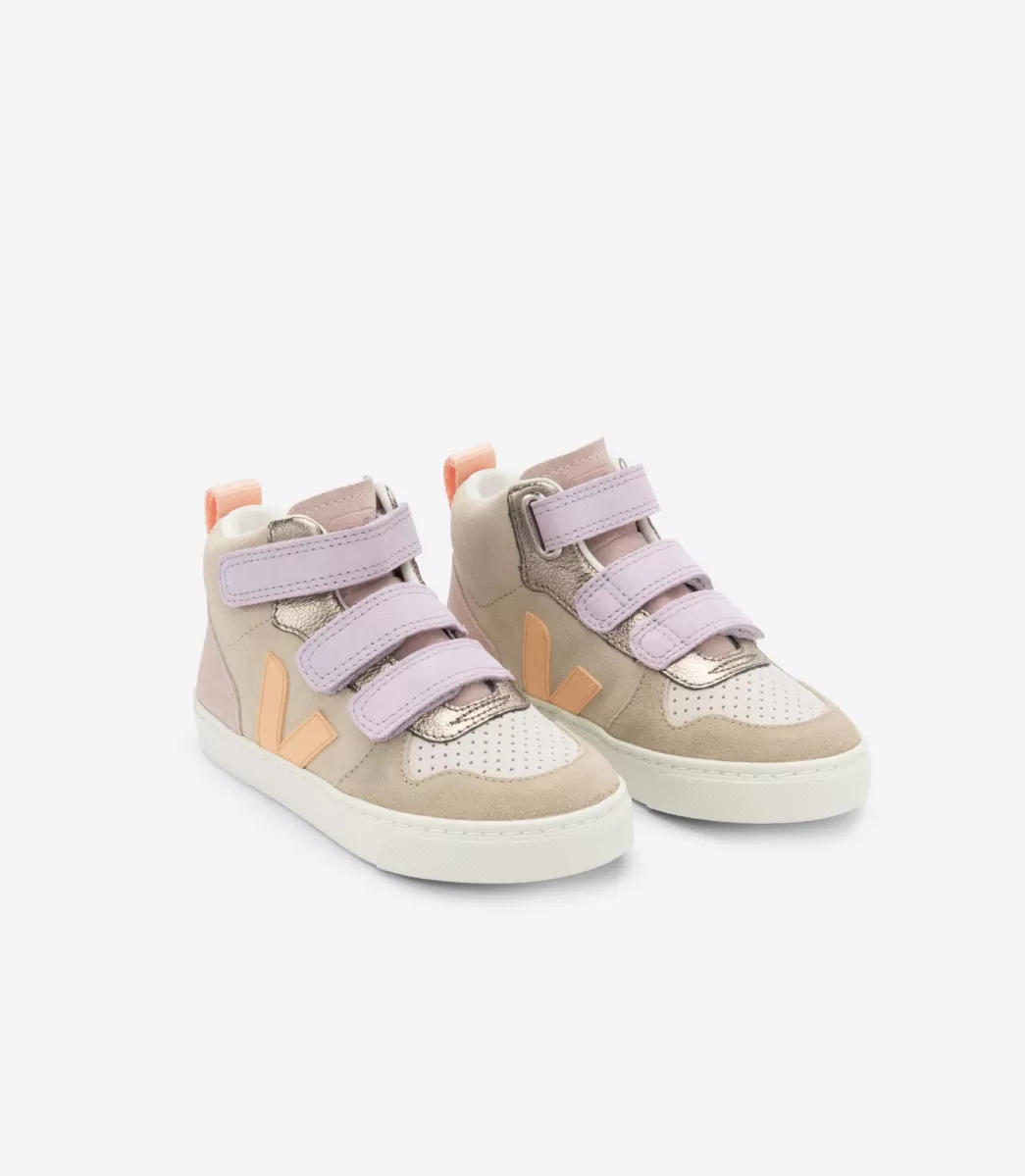 VEJA V-10 MID SUEDE MULTICO ALMOND PEACH< Botas Altas | V-10 Mid