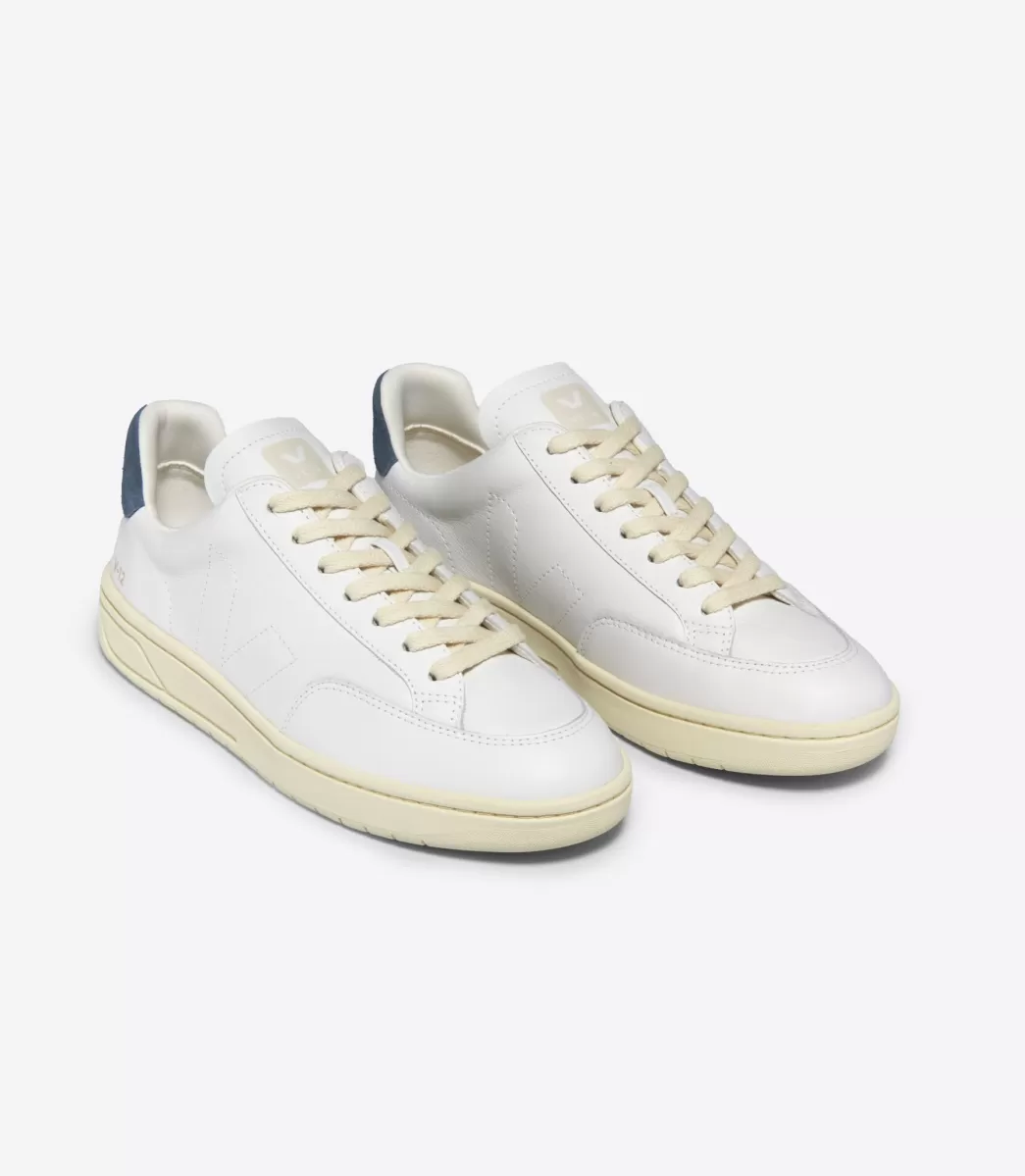 VEJA V-12 STITCH LEATHER WHITE CALIFORNIA<MULHER V-12 | V-12