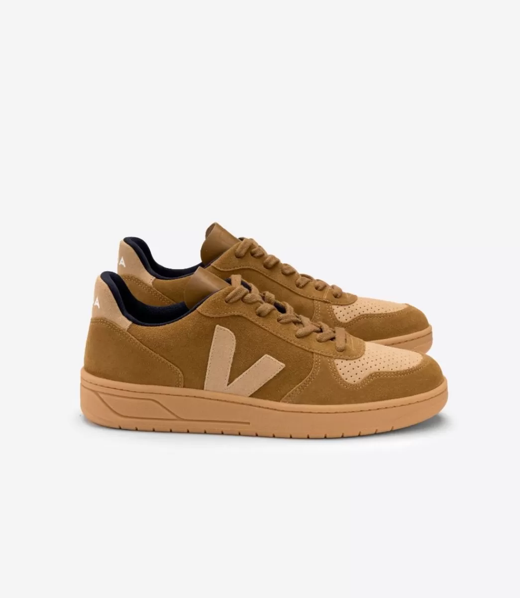 VEJA V-10 SUEDE CAMEL DESERT< Adulto