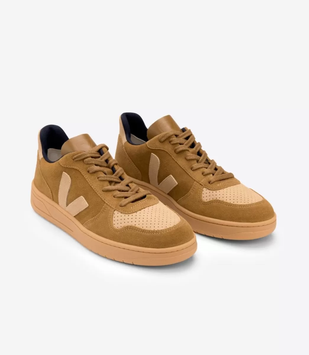 VEJA V-10 SUEDE CAMEL DESERT< Adulto