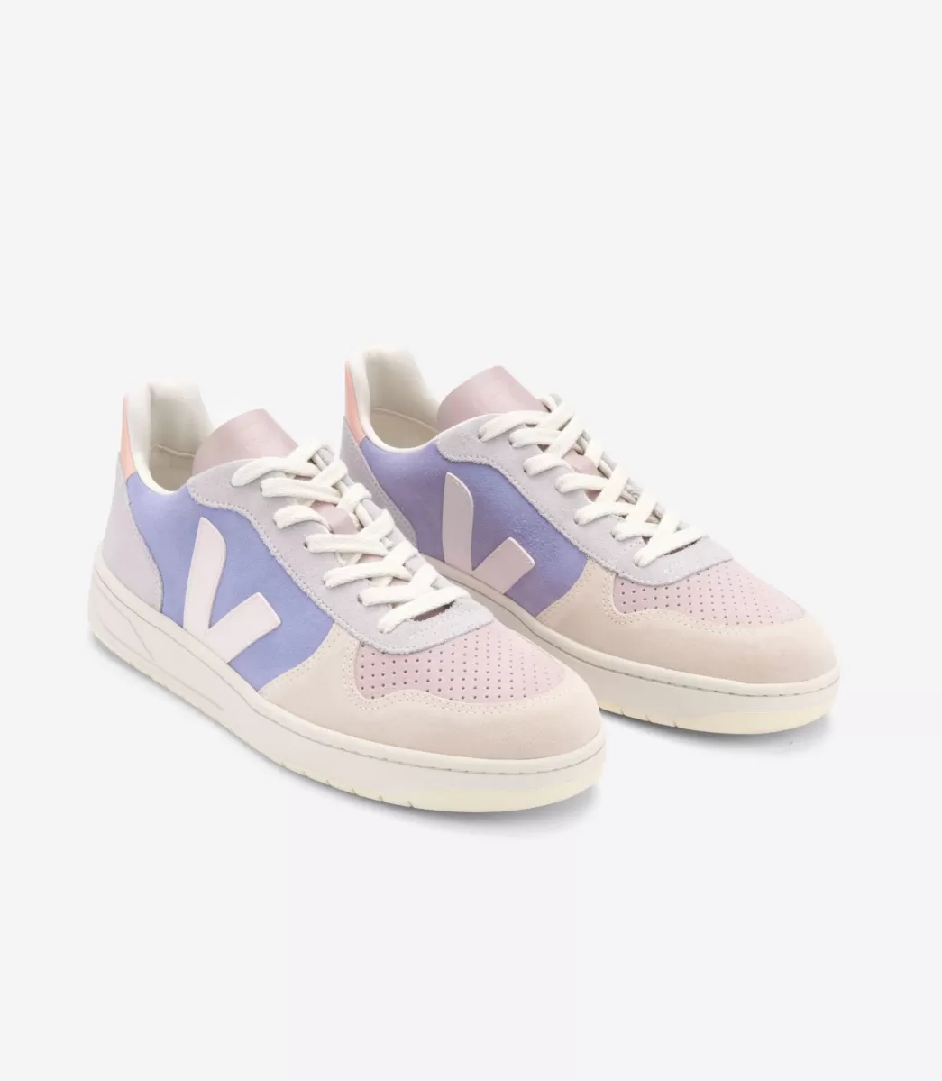 VEJA V-10 SUEDE MULTICO LAVANDE< Adulto