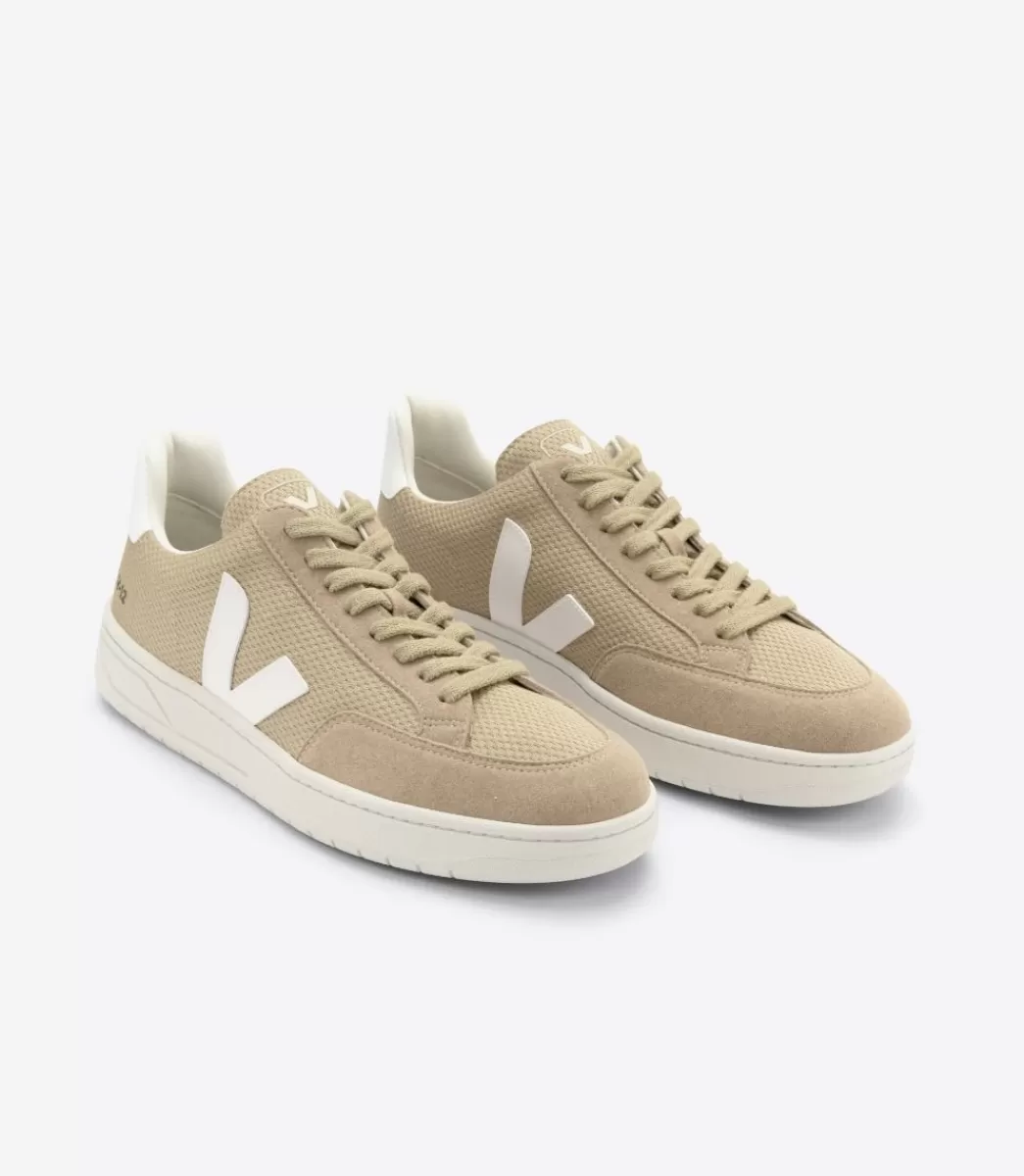 VEJA V-12 VEGAN ALVEOMESH DUNE WHITE<MULHER Adulto | Vegan