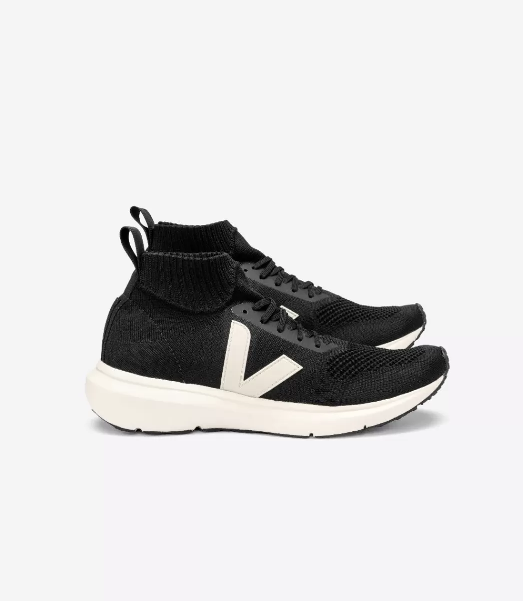 VEJA V-KNIT X RICK OWENS MID BLACK PIERRE< Adulto