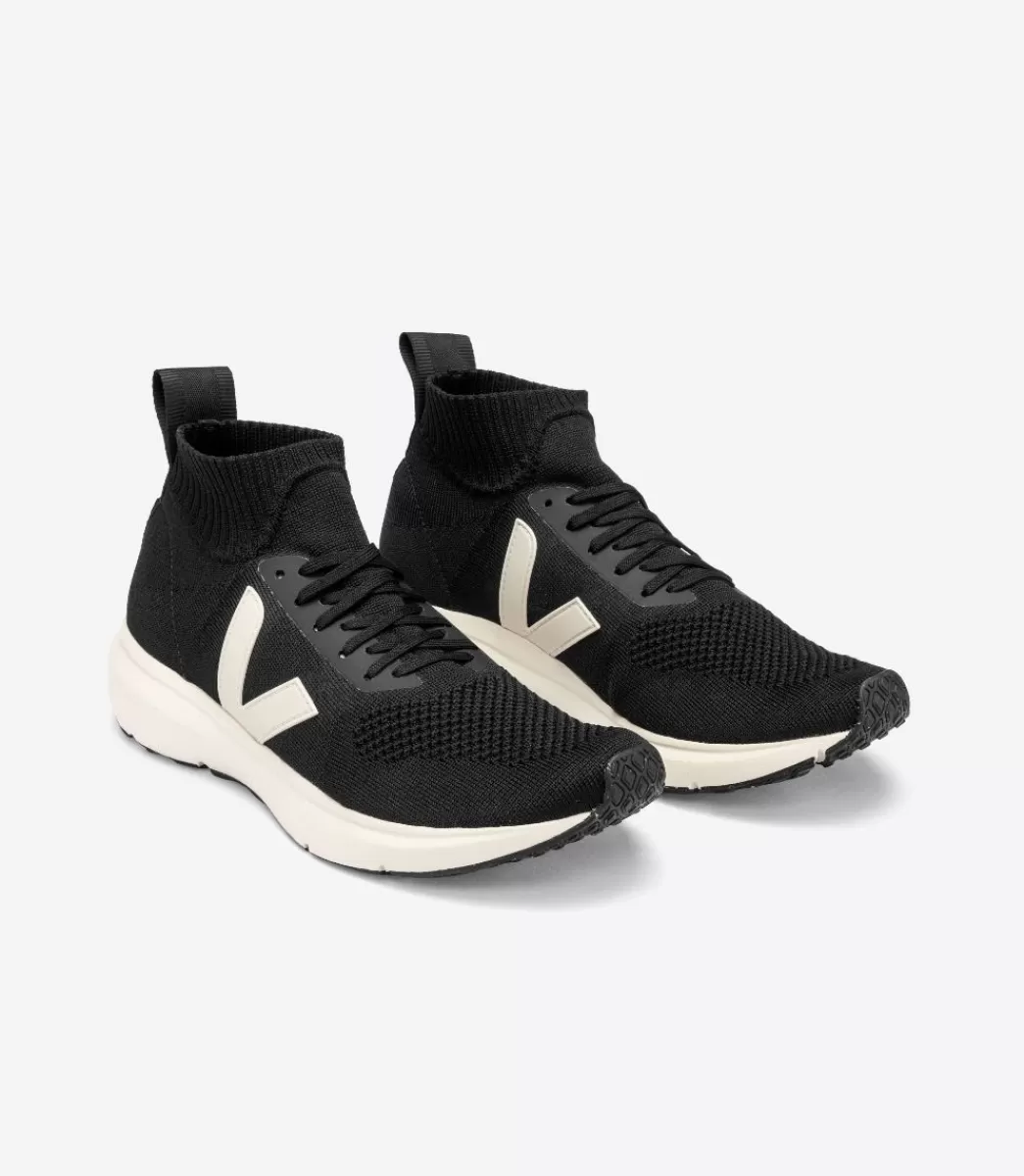 VEJA V-KNIT X RICK OWENS MID BLACK PIERRE< Adulto