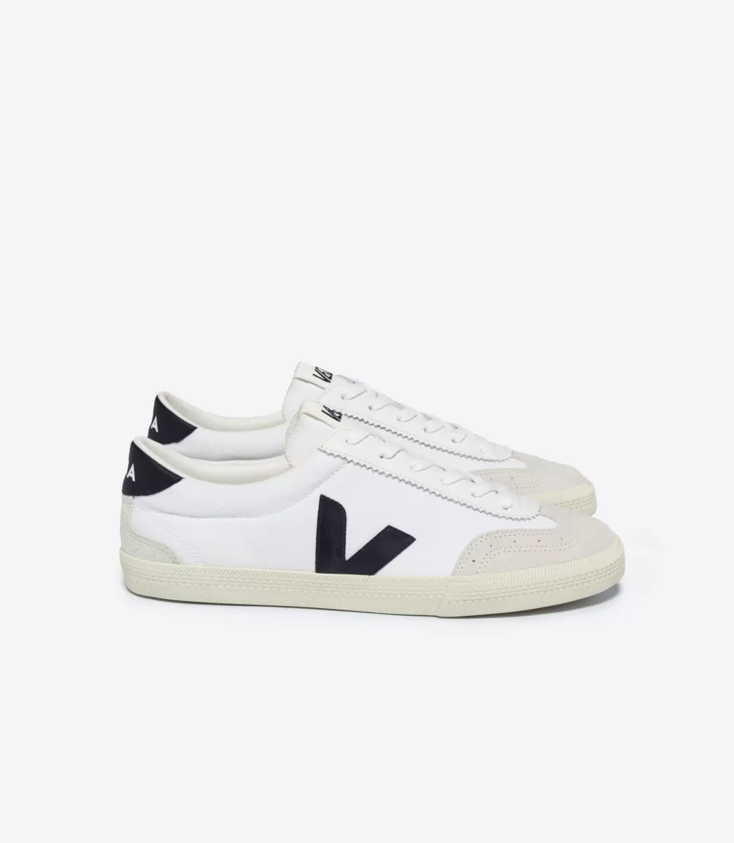 VEJA VOLLEY CANVAS WHITE BLACK<MULHER Volley | Volley