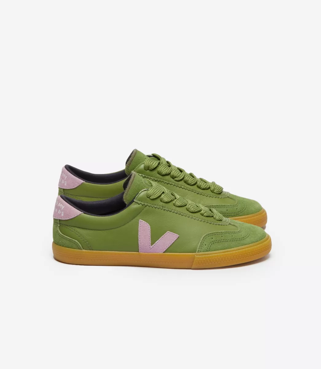 VEJA VOLLEY LEATHER X MAKE MY LEMONADE KIWI ORCHID<MULHER Veja X Make My Lemonade | Collab