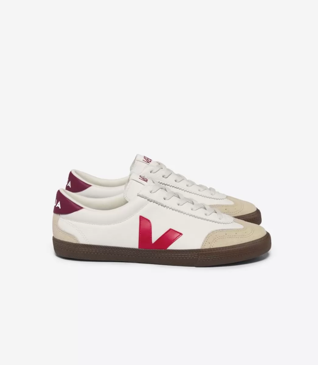 VEJA VOLLEY LEATHER WHITE PEKIN BARK<MULHER Volley | Volley