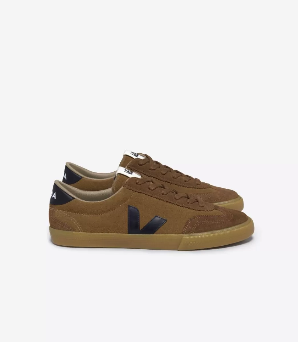 VEJA VOLLEY SUEDE CAMEL BLACK<MULHER Volley | Volley